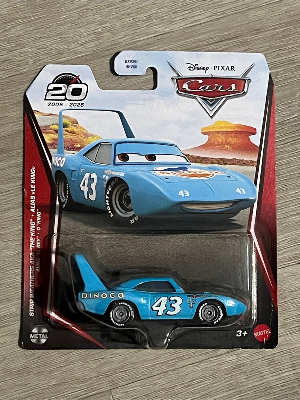The King Cars Dinoco #43 Blue Die-Cast